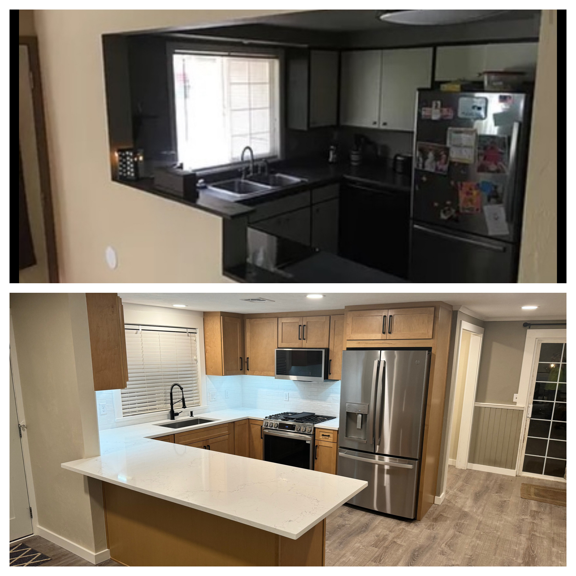 before and after kitchen