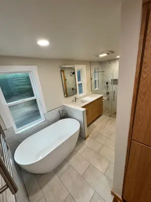 Custom home construction project by Kingsley Construction